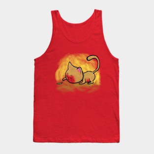 curious cat Tank Top